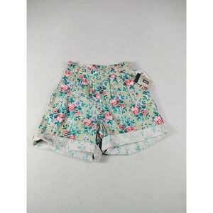 Woolrich Shorts Women's 4‎ Floral Linen Blend Bloomcore Classiccore Normcore
